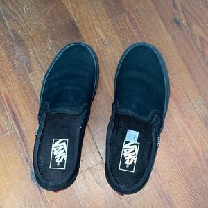 Black Van Slip Ons